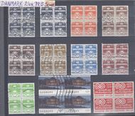 Danske Frimærker - 4 blokke