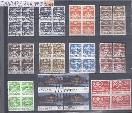 Danske Frimærker - 4 blokke