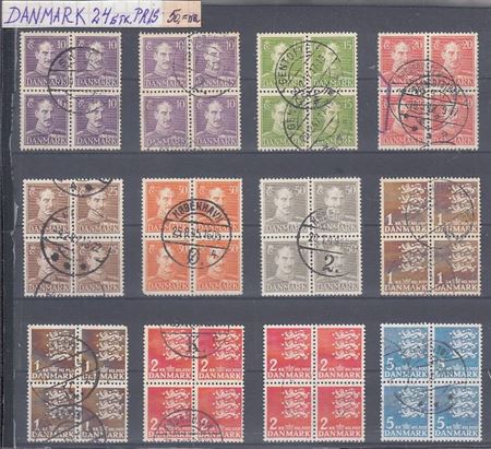 Danske Frimærker - 4 blokke