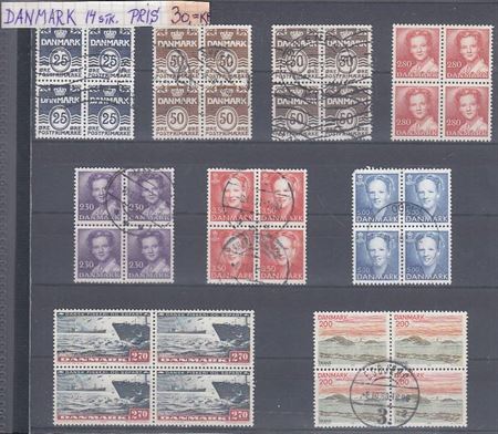Danske Frimærker - 4 blokke