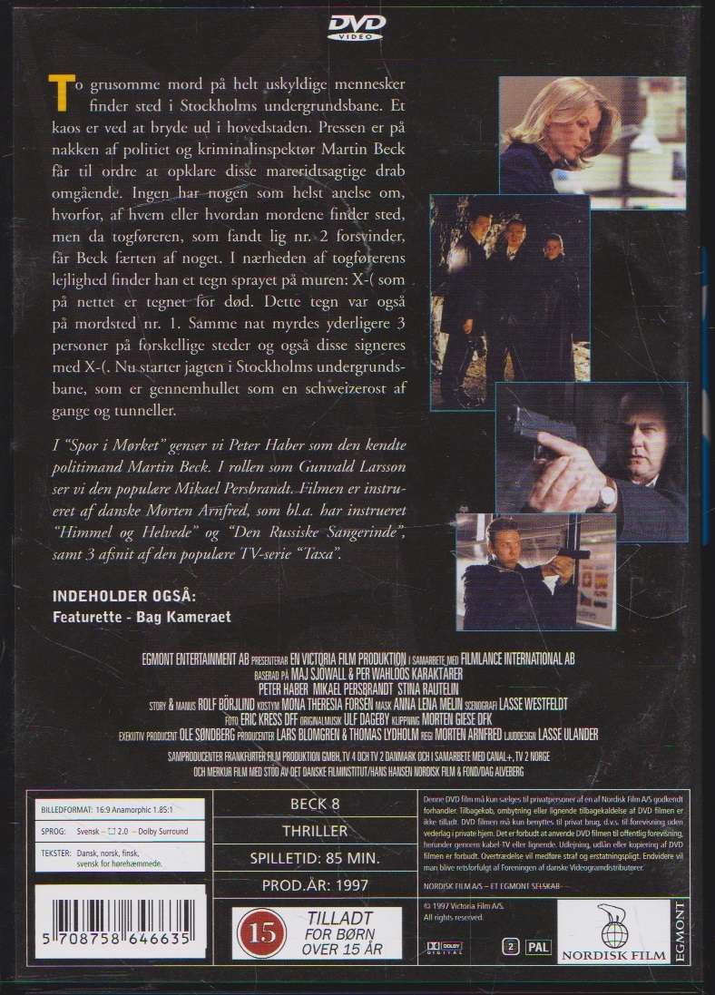 Beck 8 - Spor i mørket (DVD)