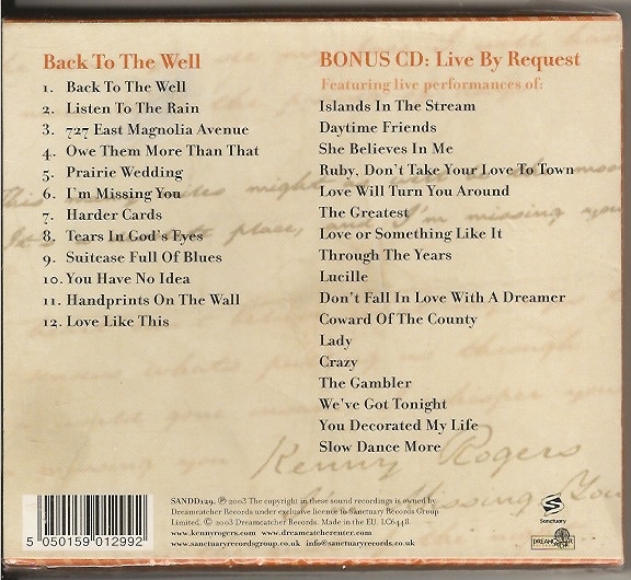Back to the Well (CD)