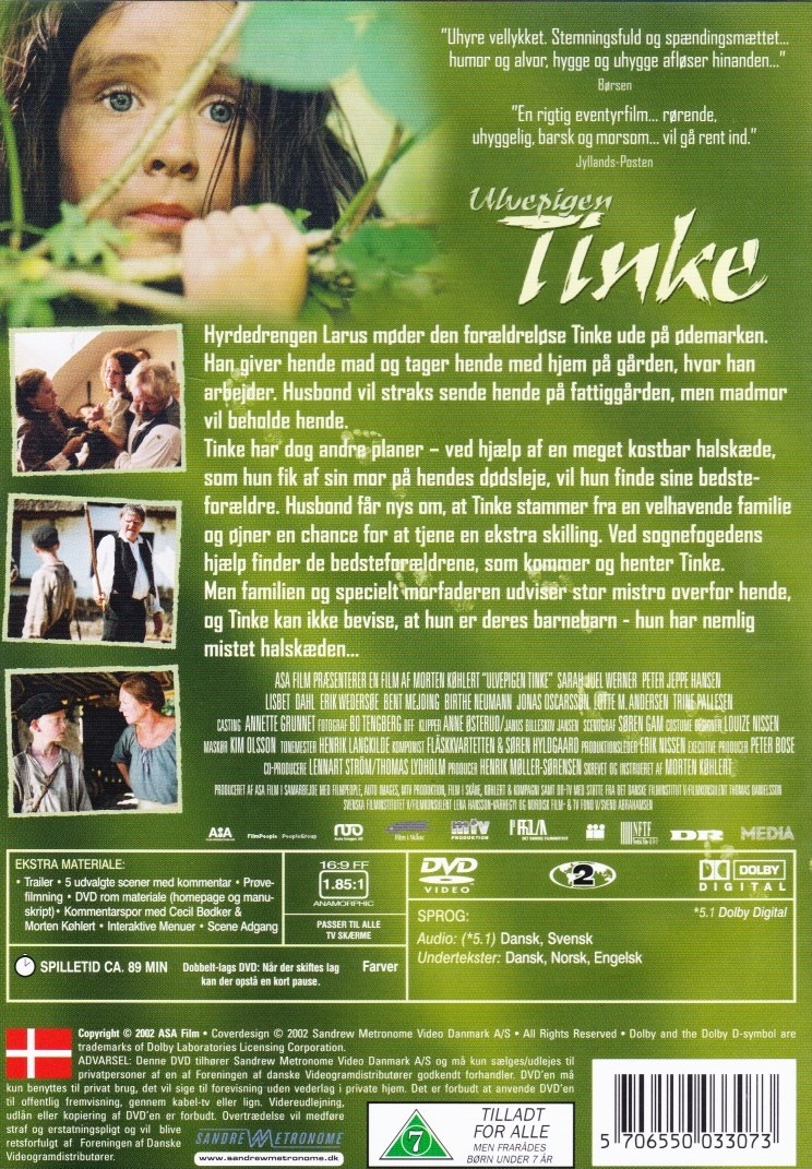 øst færge Sæt tabellen op Ulvepigen Tinke (DVD)