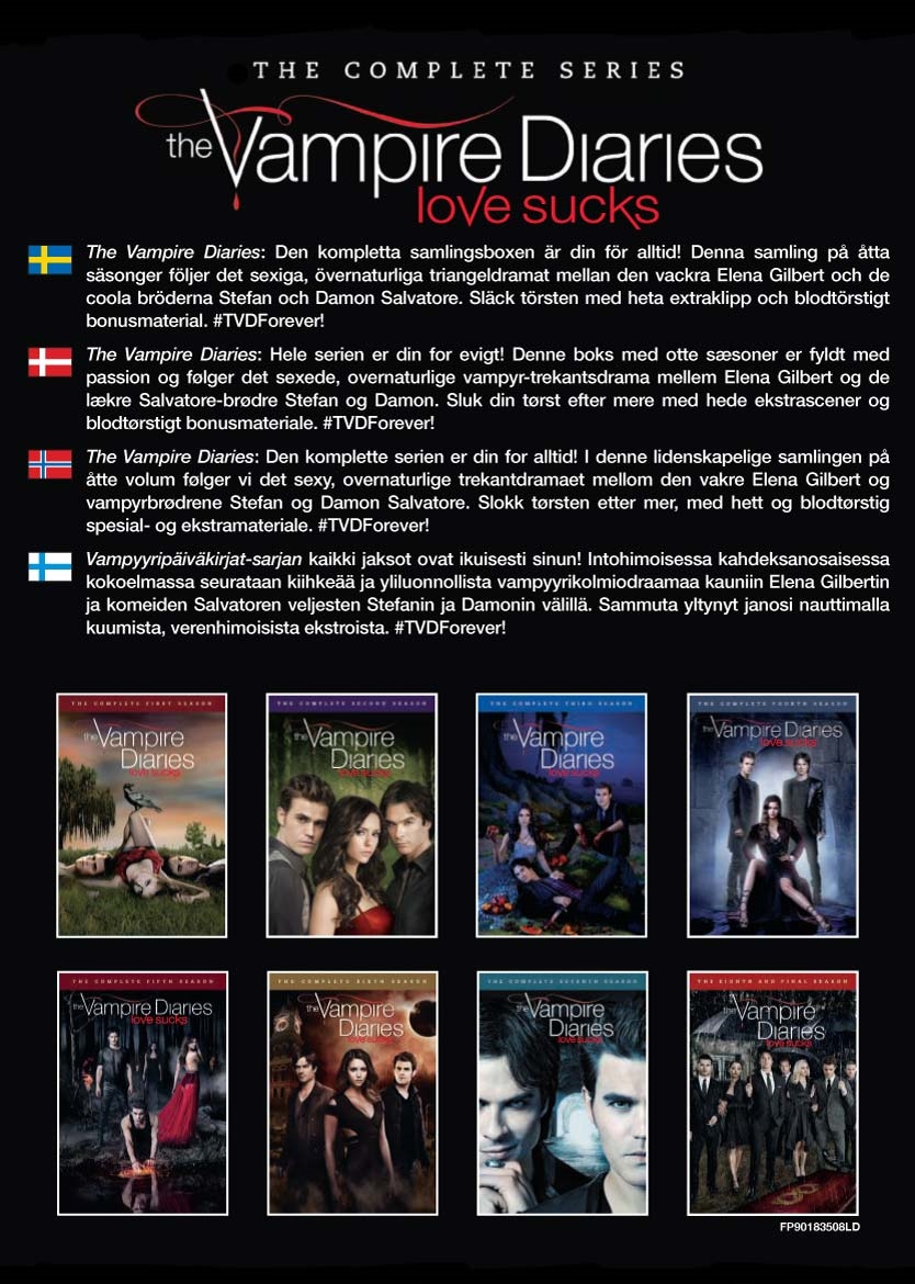 The Vampire diaries - Complete series (DVD) - The Vampire Diaries Dvd Box Set 1 8