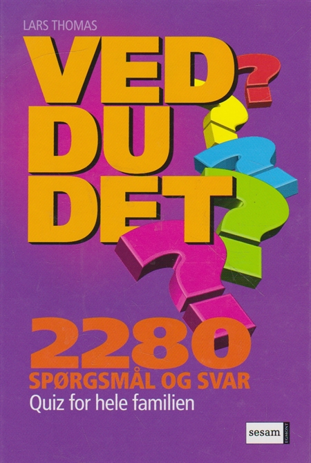 Ved Du Det 2280 Spørgsmål Og Svar Bog 